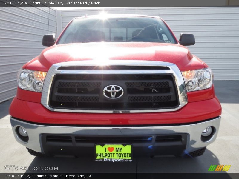 Radiant Red / Black 2013 Toyota Tundra Double Cab