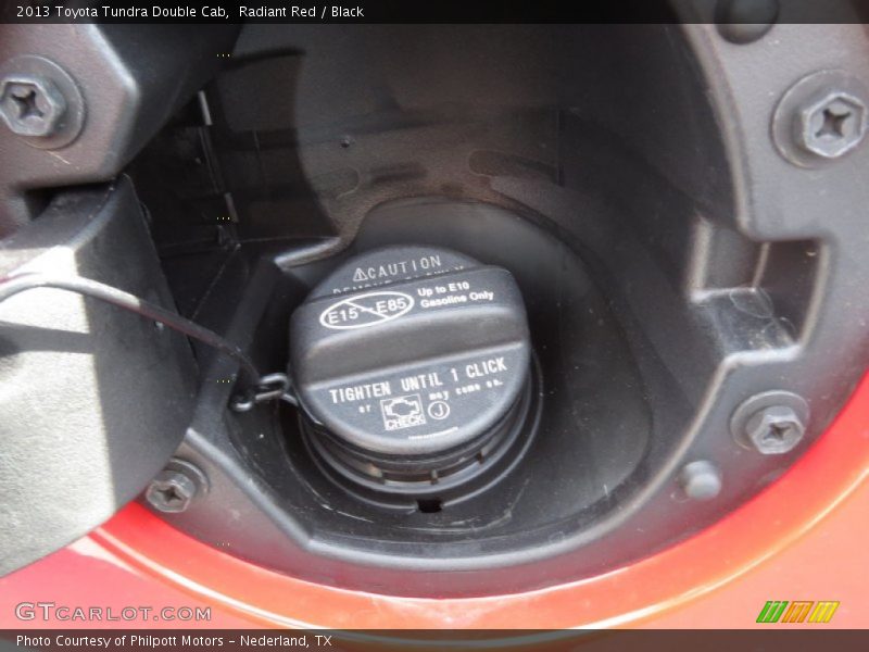 Radiant Red / Black 2013 Toyota Tundra Double Cab