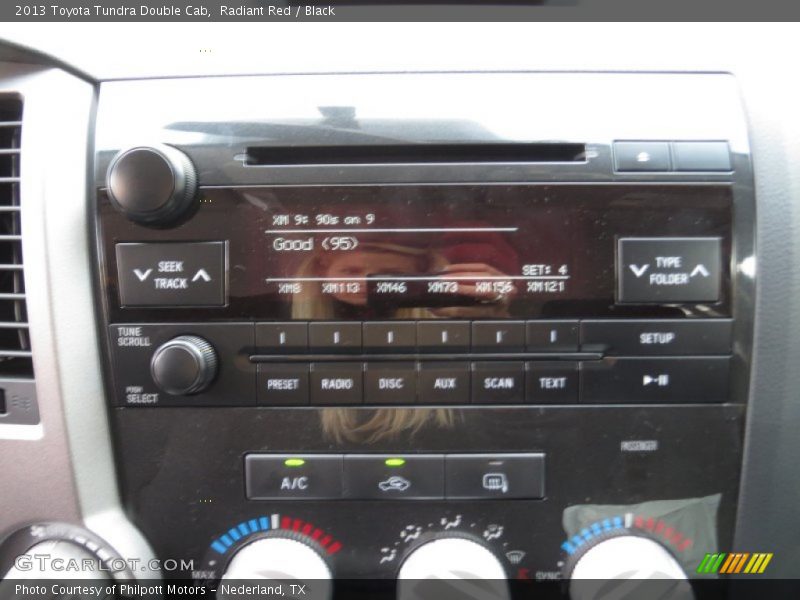 Radiant Red / Black 2013 Toyota Tundra Double Cab