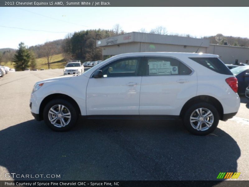 Summit White / Jet Black 2013 Chevrolet Equinox LS AWD