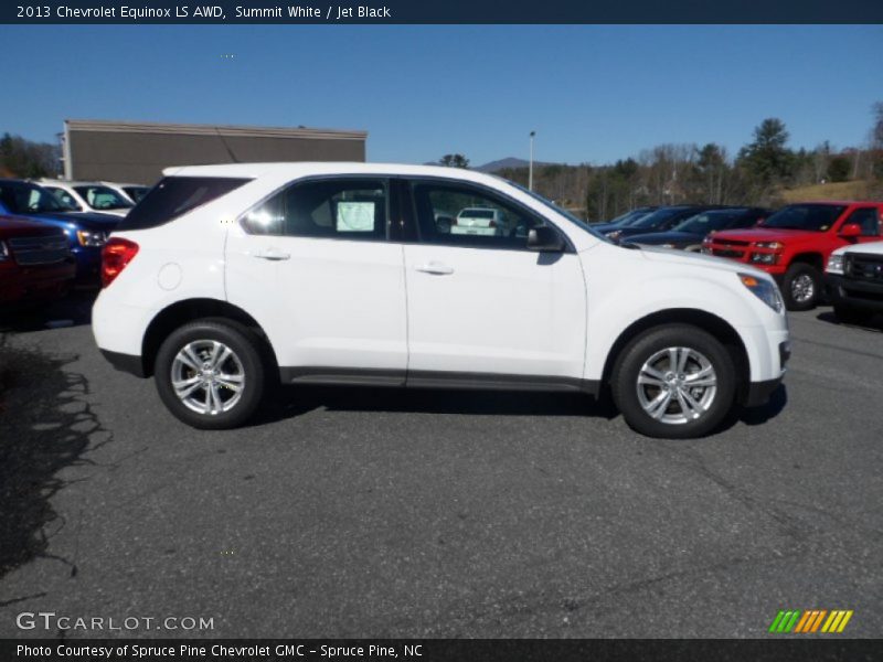 Summit White / Jet Black 2013 Chevrolet Equinox LS AWD