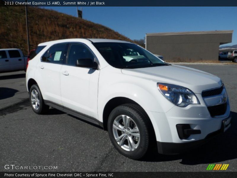 Summit White / Jet Black 2013 Chevrolet Equinox LS AWD
