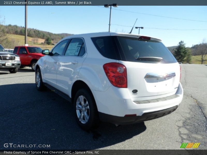 Summit White / Jet Black 2013 Chevrolet Equinox LS AWD