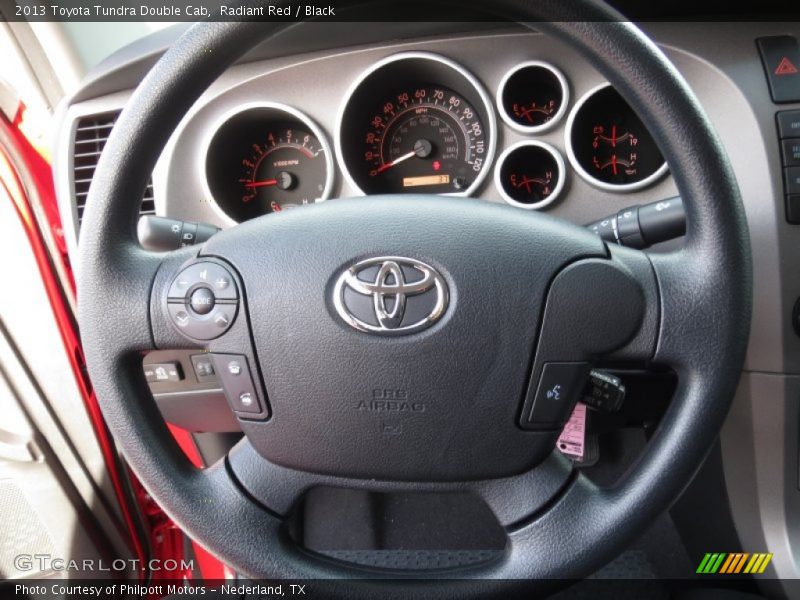 Radiant Red / Black 2013 Toyota Tundra Double Cab