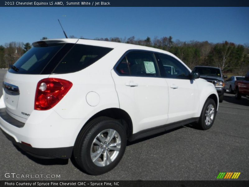 Summit White / Jet Black 2013 Chevrolet Equinox LS AWD