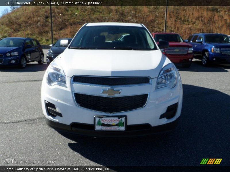 Summit White / Jet Black 2013 Chevrolet Equinox LS AWD