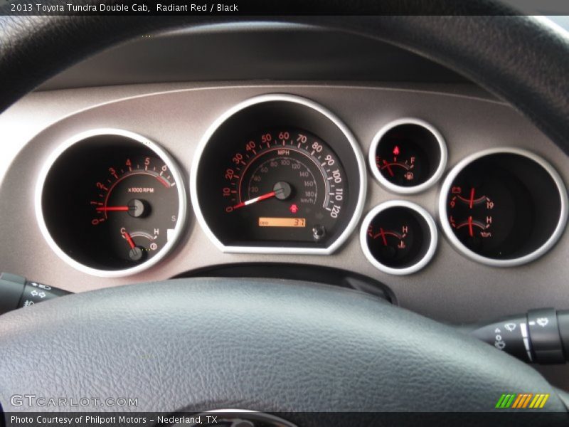Radiant Red / Black 2013 Toyota Tundra Double Cab