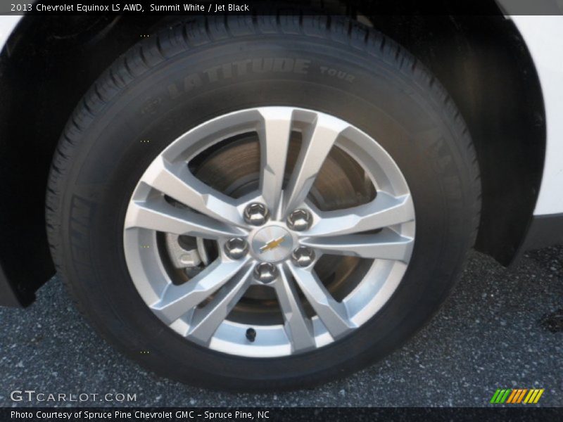 Summit White / Jet Black 2013 Chevrolet Equinox LS AWD