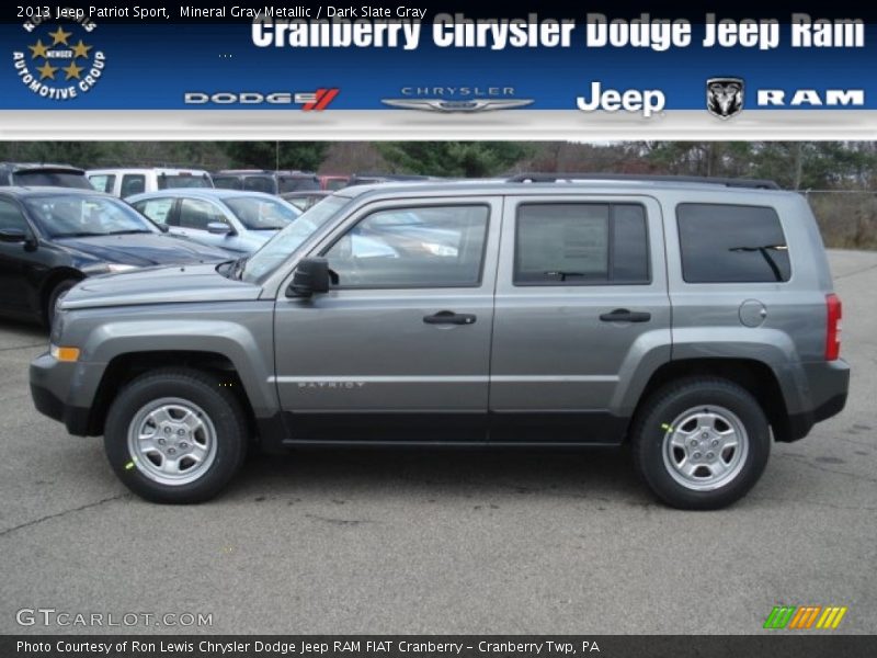 Mineral Gray Metallic / Dark Slate Gray 2013 Jeep Patriot Sport