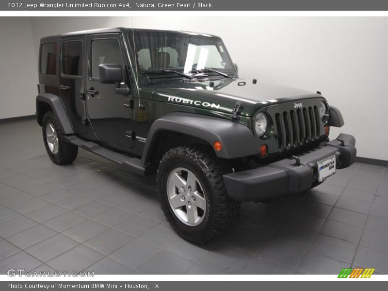 Natural Green Pearl / Black 2012 Jeep Wrangler Unlimited Rubicon 4x4