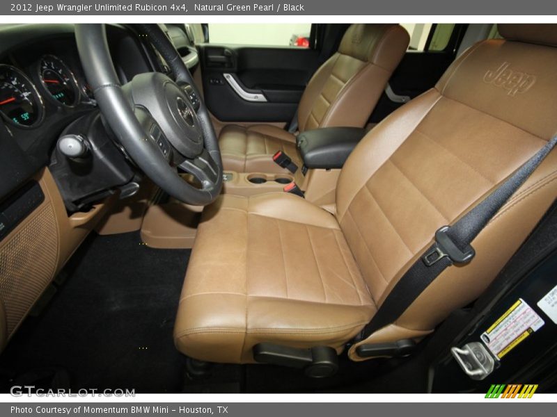 Natural Green Pearl / Black 2012 Jeep Wrangler Unlimited Rubicon 4x4