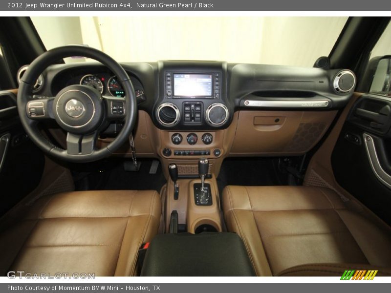 Natural Green Pearl / Black 2012 Jeep Wrangler Unlimited Rubicon 4x4