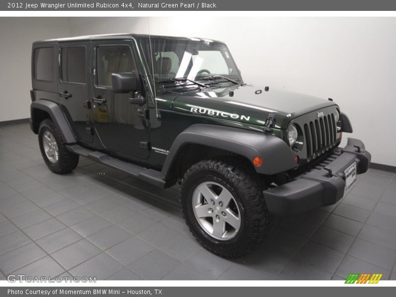 Natural Green Pearl / Black 2012 Jeep Wrangler Unlimited Rubicon 4x4
