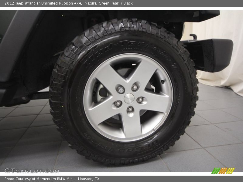 Natural Green Pearl / Black 2012 Jeep Wrangler Unlimited Rubicon 4x4
