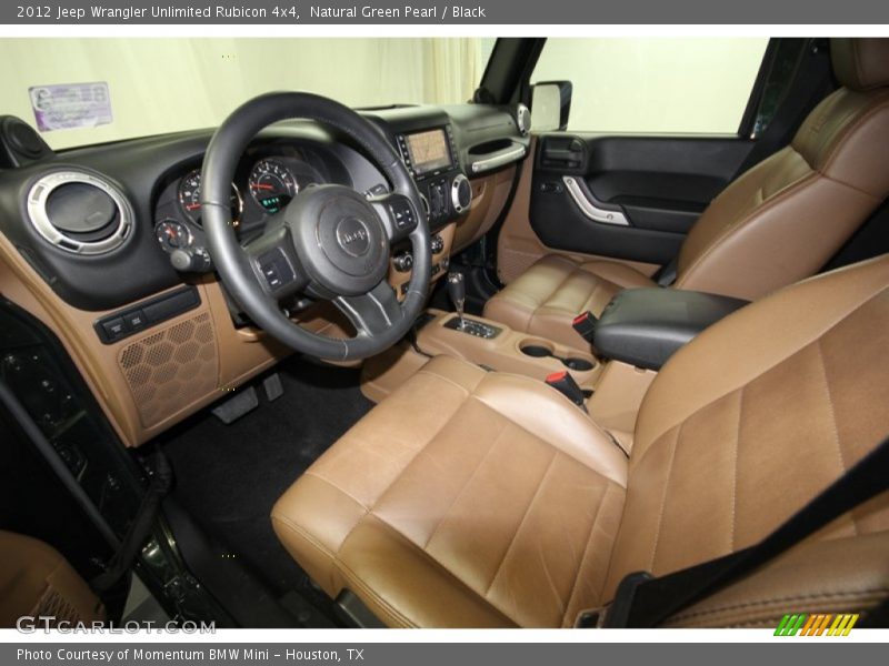 Natural Green Pearl / Black 2012 Jeep Wrangler Unlimited Rubicon 4x4