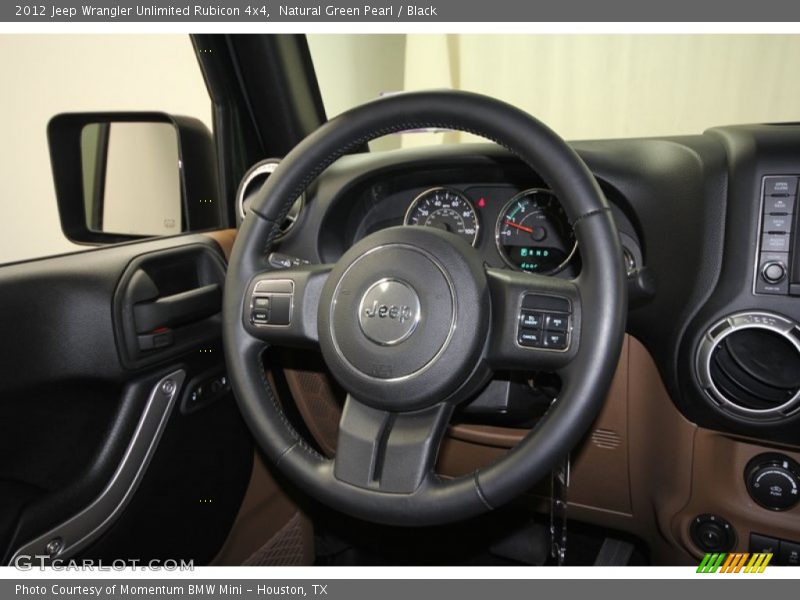Natural Green Pearl / Black 2012 Jeep Wrangler Unlimited Rubicon 4x4