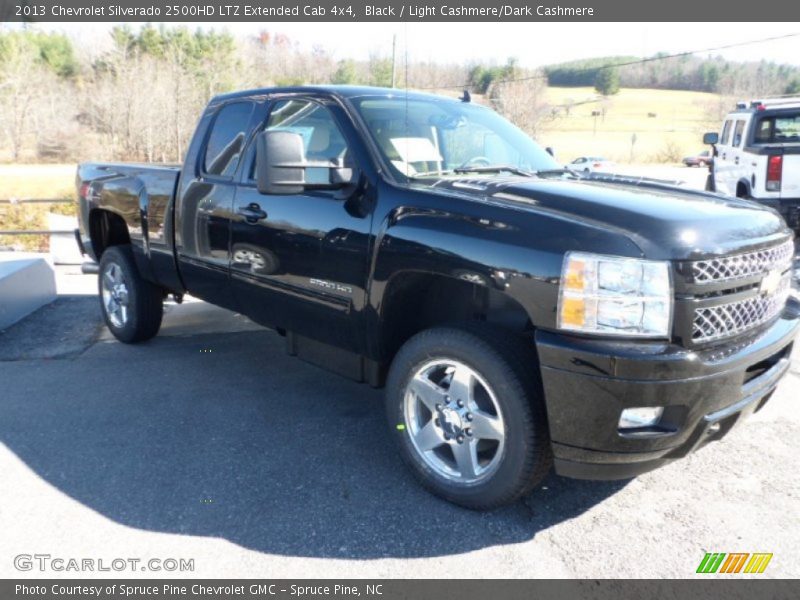 Black / Light Cashmere/Dark Cashmere 2013 Chevrolet Silverado 2500HD LTZ Extended Cab 4x4