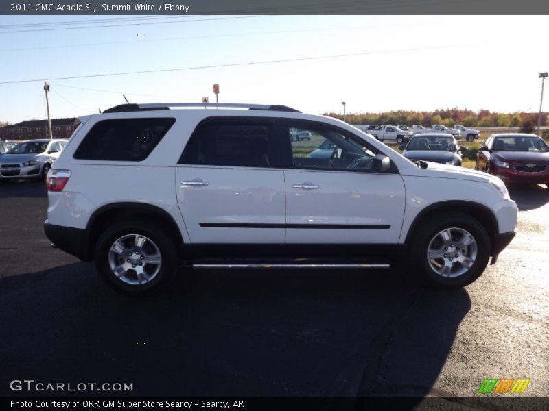Summit White / Ebony 2011 GMC Acadia SL