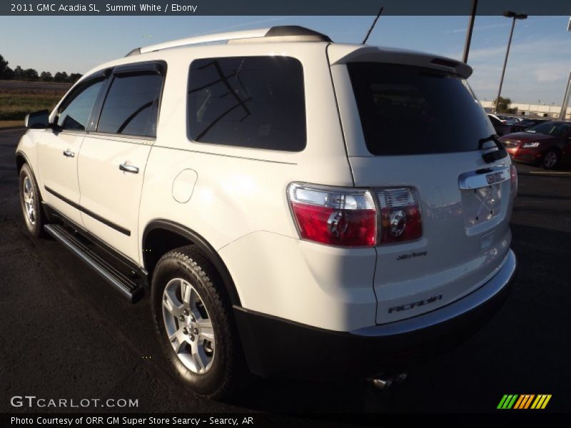 Summit White / Ebony 2011 GMC Acadia SL