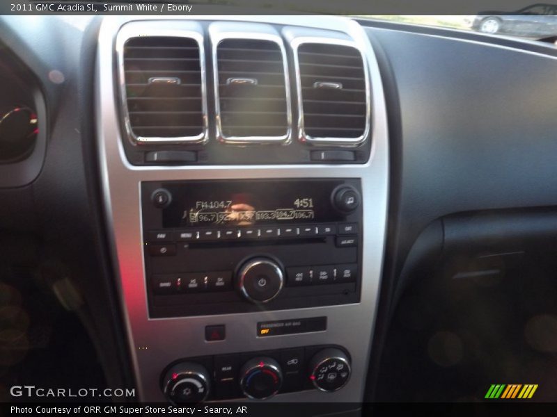 Summit White / Ebony 2011 GMC Acadia SL