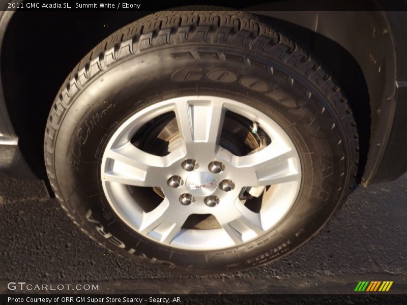 Summit White / Ebony 2011 GMC Acadia SL