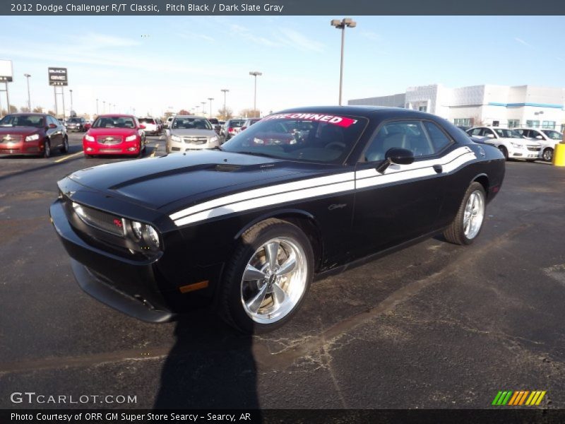 Pitch Black / Dark Slate Gray 2012 Dodge Challenger R/T Classic
