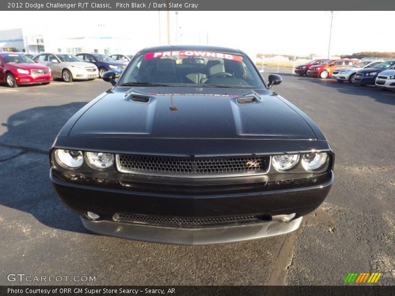 Pitch Black / Dark Slate Gray 2012 Dodge Challenger R/T Classic
