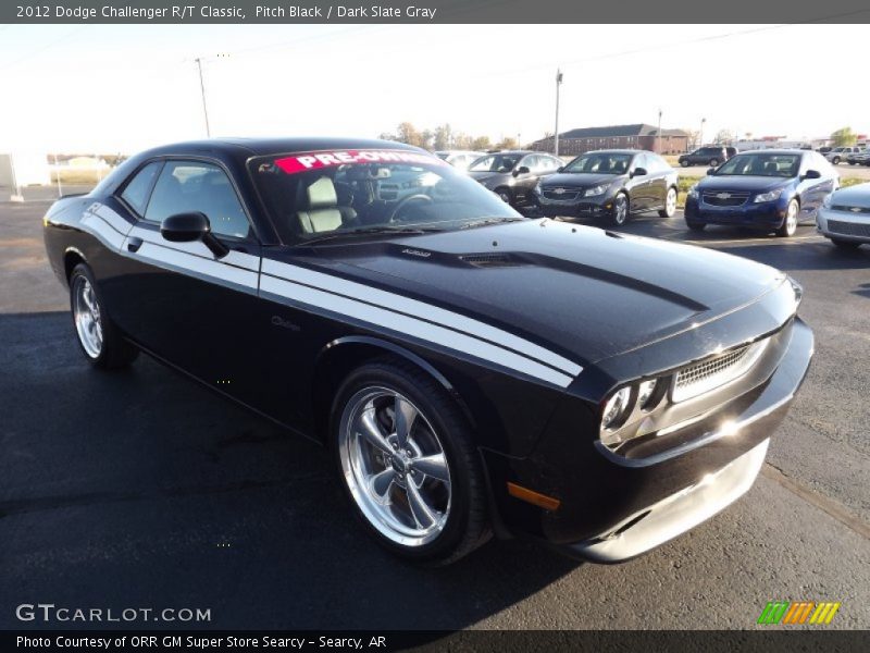 Pitch Black / Dark Slate Gray 2012 Dodge Challenger R/T Classic