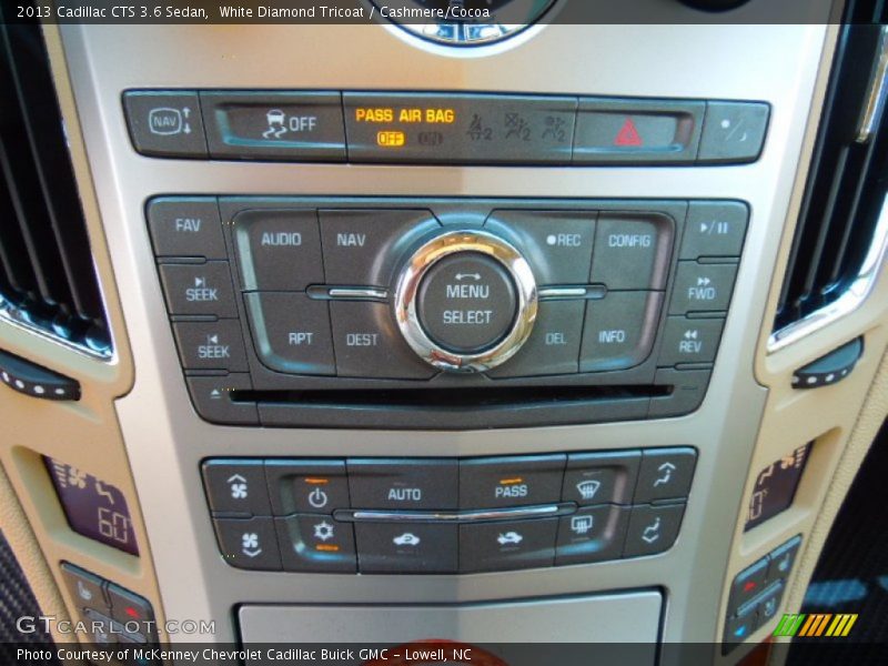 White Diamond Tricoat / Cashmere/Cocoa 2013 Cadillac CTS 3.6 Sedan
