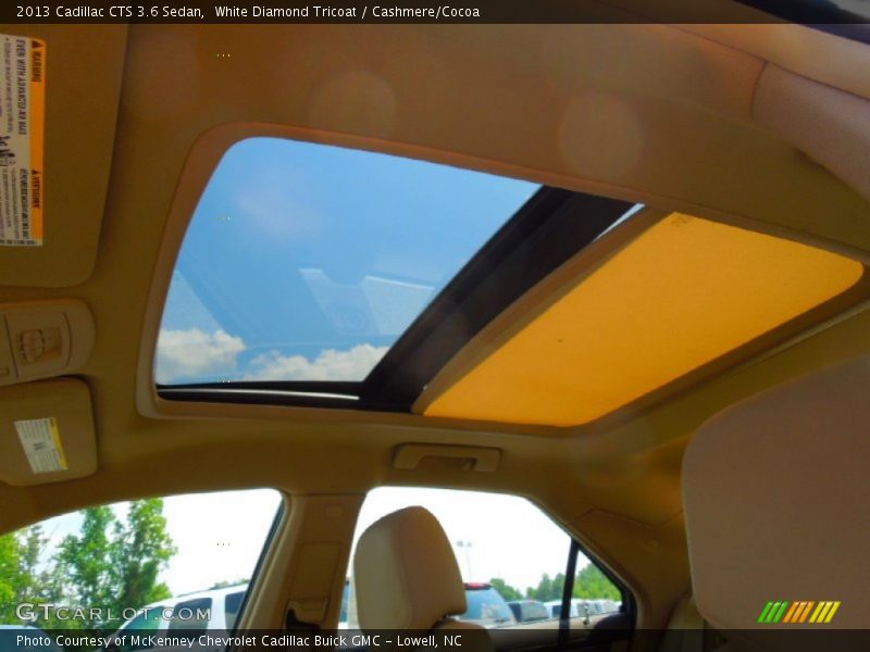 White Diamond Tricoat / Cashmere/Cocoa 2013 Cadillac CTS 3.6 Sedan