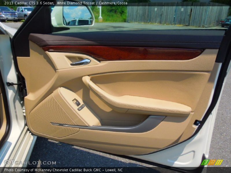 White Diamond Tricoat / Cashmere/Cocoa 2013 Cadillac CTS 3.6 Sedan