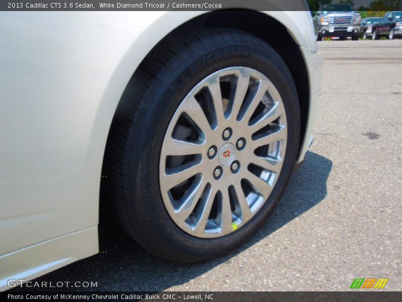 White Diamond Tricoat / Cashmere/Cocoa 2013 Cadillac CTS 3.6 Sedan