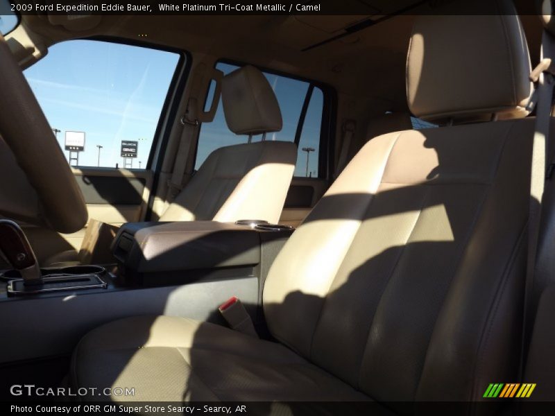 White Platinum Tri-Coat Metallic / Camel 2009 Ford Expedition Eddie Bauer