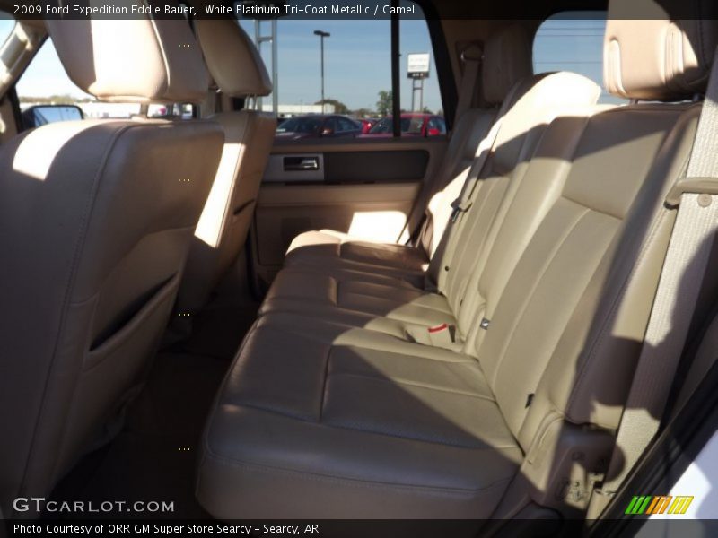 White Platinum Tri-Coat Metallic / Camel 2009 Ford Expedition Eddie Bauer