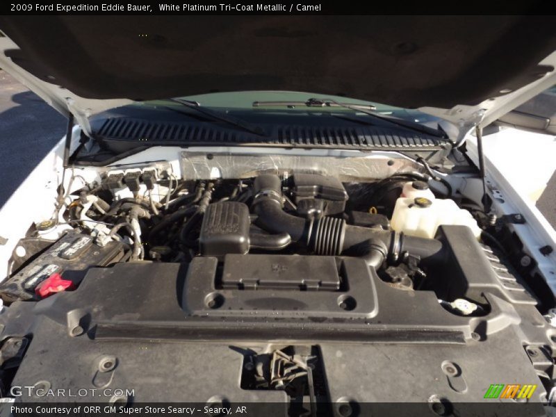 White Platinum Tri-Coat Metallic / Camel 2009 Ford Expedition Eddie Bauer