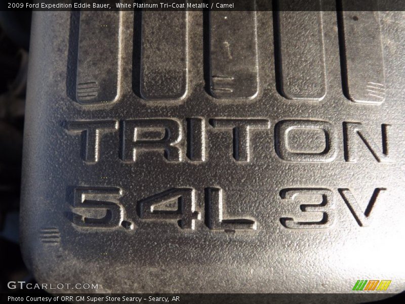 White Platinum Tri-Coat Metallic / Camel 2009 Ford Expedition Eddie Bauer