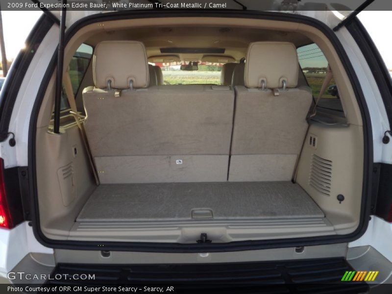 White Platinum Tri-Coat Metallic / Camel 2009 Ford Expedition Eddie Bauer