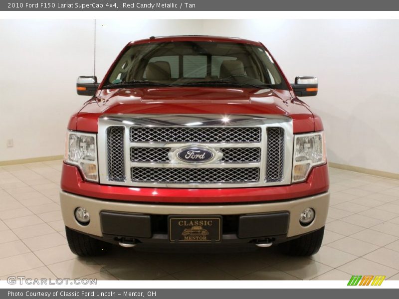 Red Candy Metallic / Tan 2010 Ford F150 Lariat SuperCab 4x4