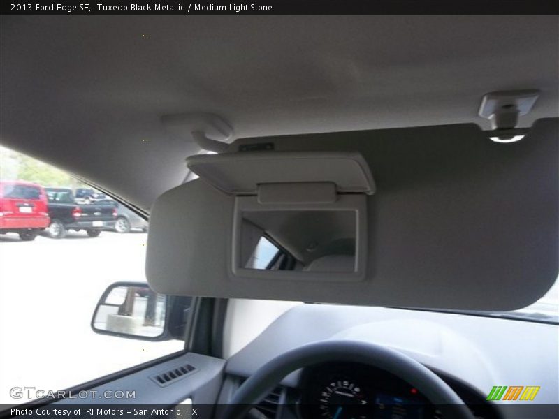 Tuxedo Black Metallic / Medium Light Stone 2013 Ford Edge SE