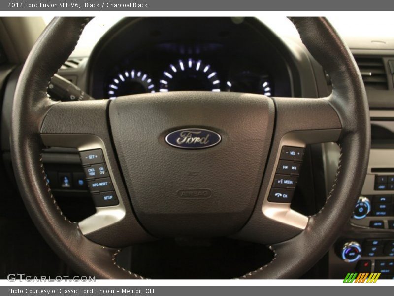 Black / Charcoal Black 2012 Ford Fusion SEL V6