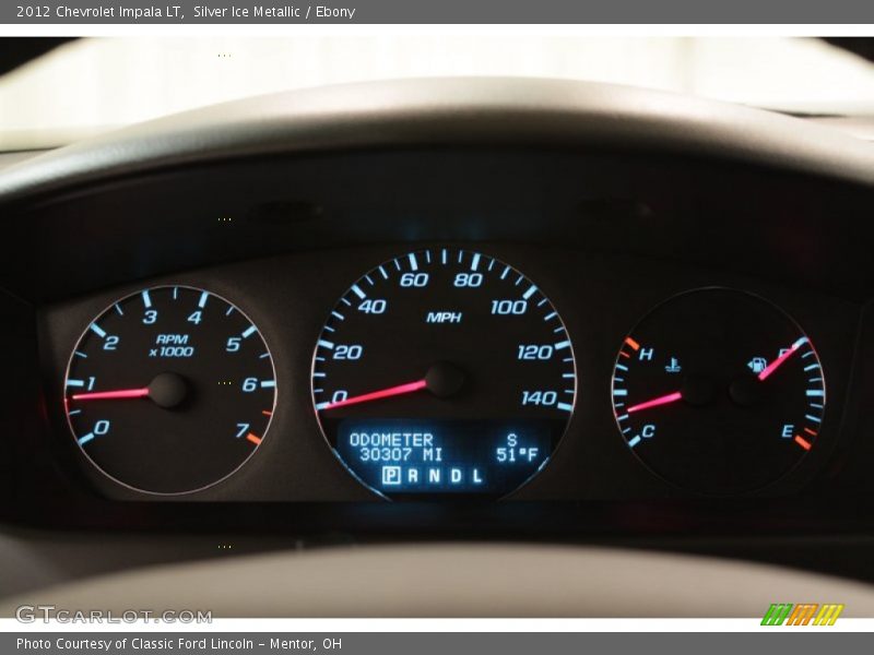 Silver Ice Metallic / Ebony 2012 Chevrolet Impala LT
