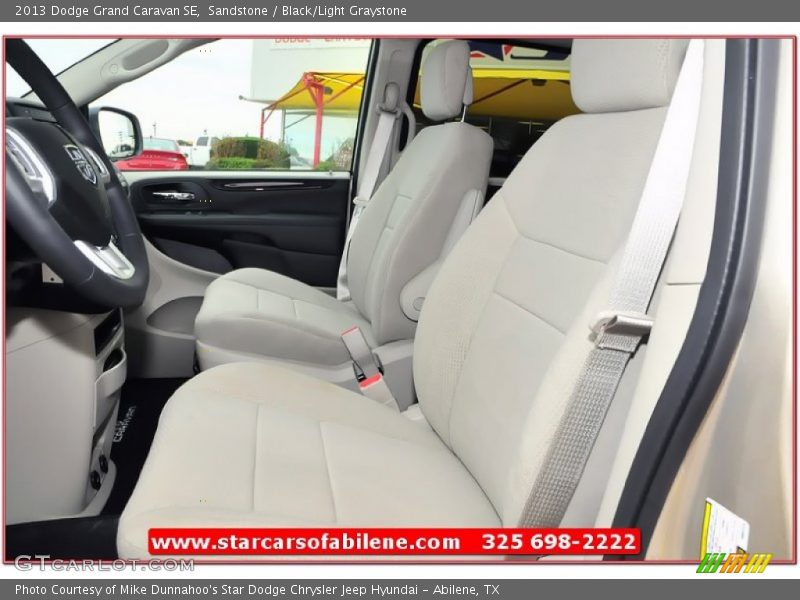 Sandstone / Black/Light Graystone 2013 Dodge Grand Caravan SE