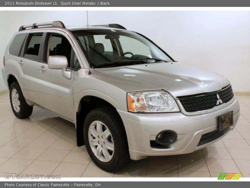 Quick Silver Metallic / Black 2011 Mitsubishi Endeavor LS