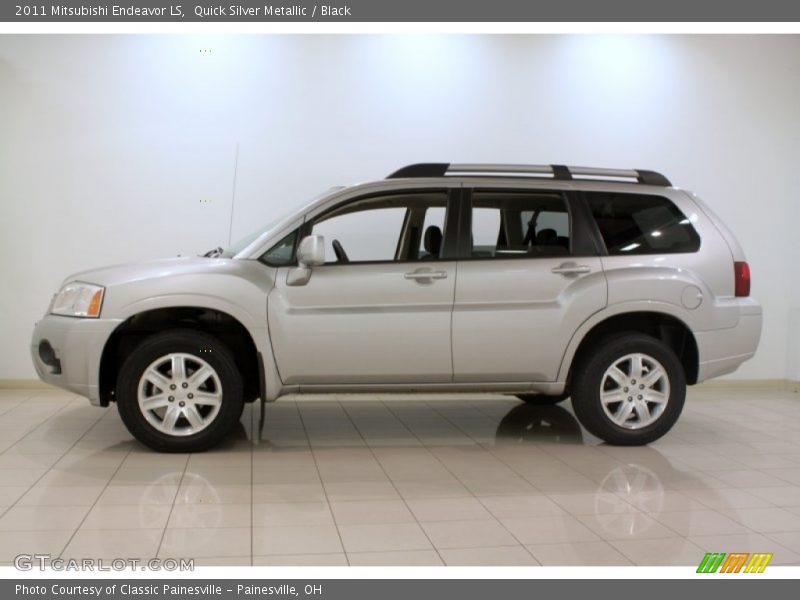 Quick Silver Metallic / Black 2011 Mitsubishi Endeavor LS
