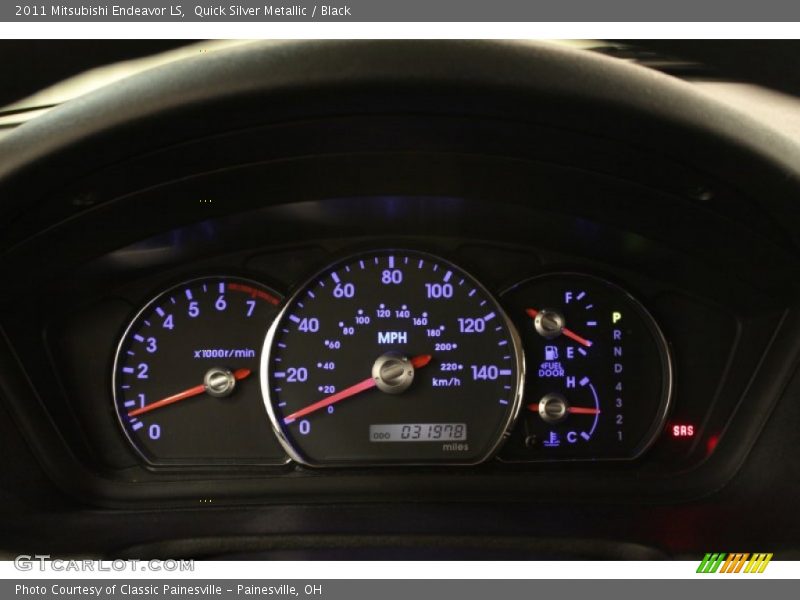 Quick Silver Metallic / Black 2011 Mitsubishi Endeavor LS