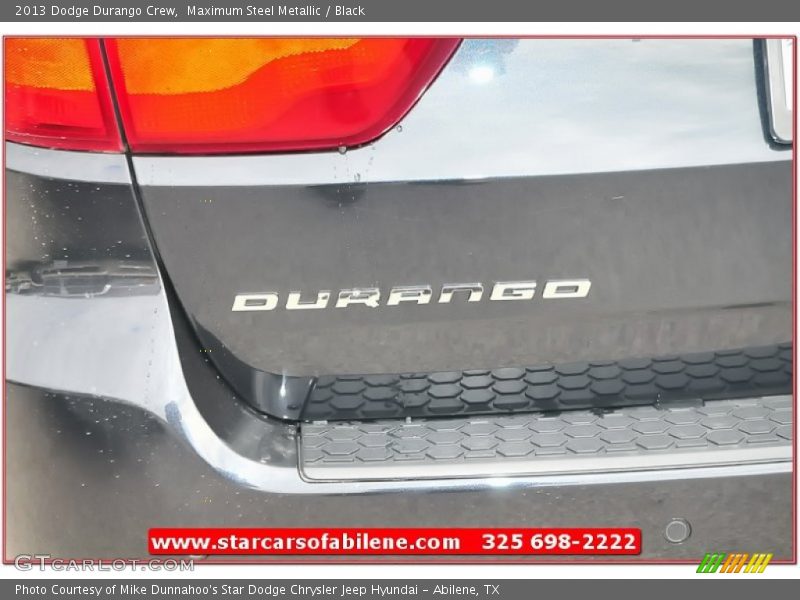 Maximum Steel Metallic / Black 2013 Dodge Durango Crew
