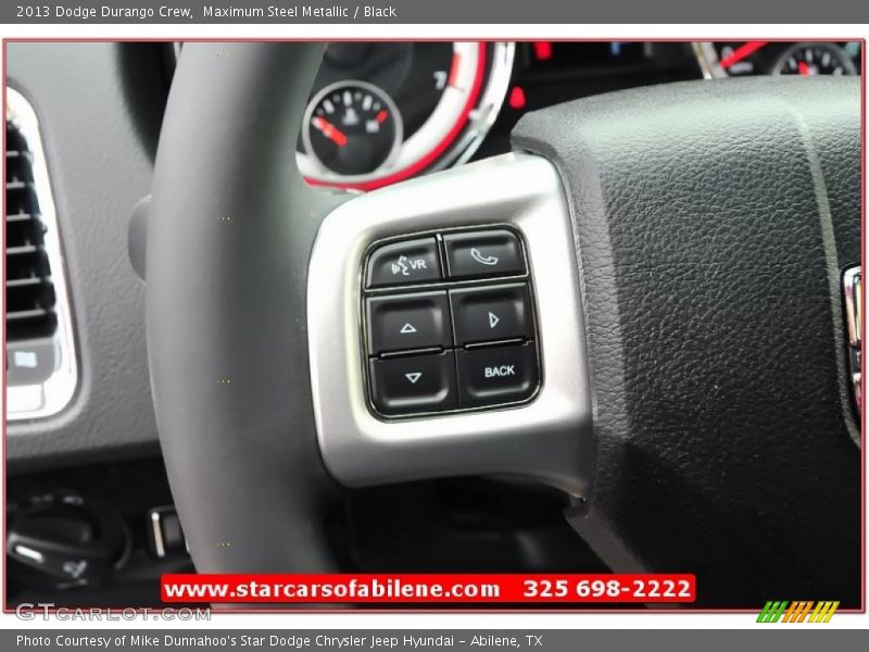 Maximum Steel Metallic / Black 2013 Dodge Durango Crew