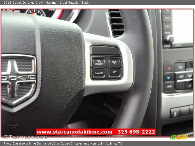 Maximum Steel Metallic / Black 2013 Dodge Durango Crew