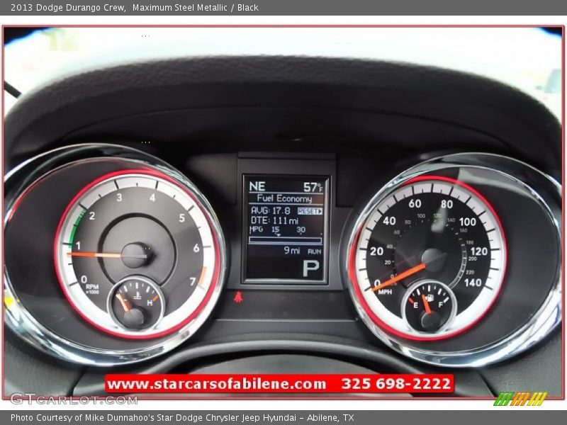 Maximum Steel Metallic / Black 2013 Dodge Durango Crew