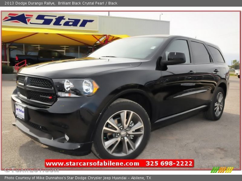 Brilliant Black Crystal Pearl / Black 2013 Dodge Durango Rallye